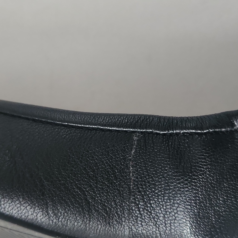 Essex Lane Black Leather Ballet Flats 8.5M - Picture 9 of 12